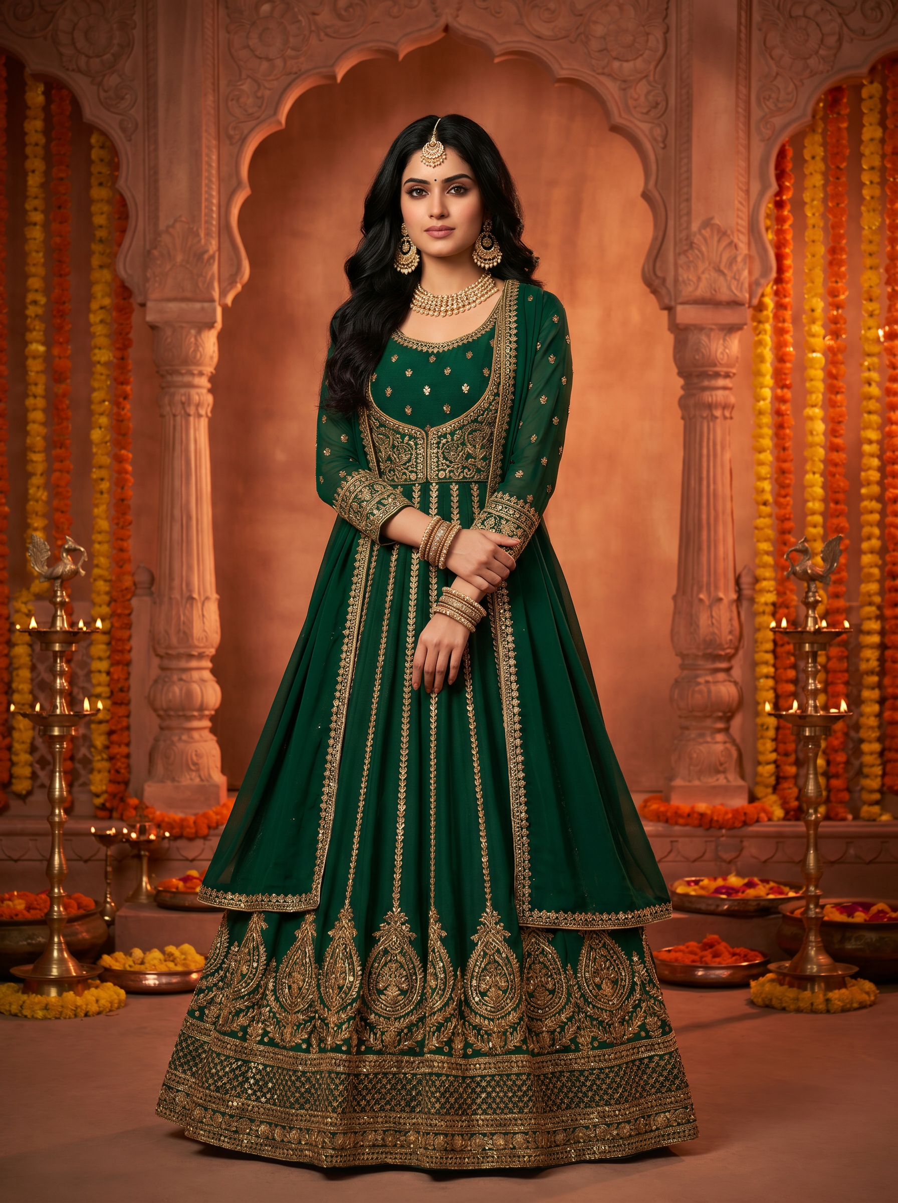 ③ AAZMA anarkali render